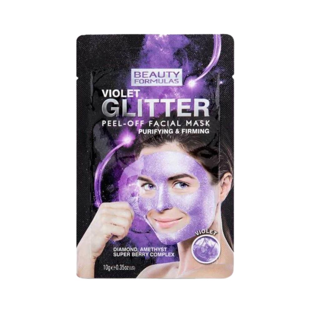 Beauty Formulas Violet Glitter Peel Off Facial Mask 